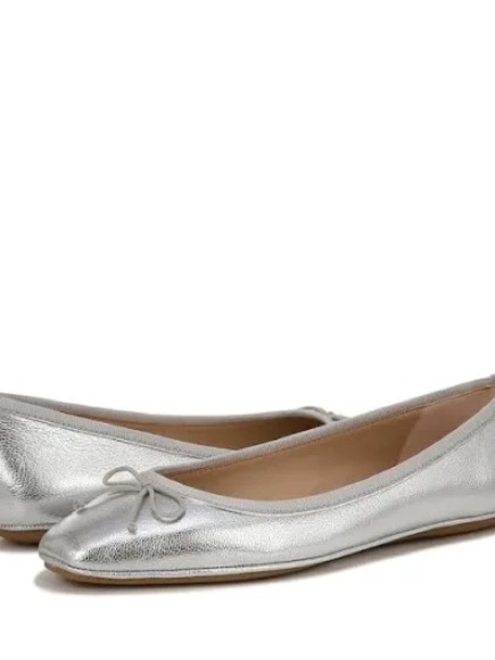 NWOT Veronica Beard Beatrix Ballet Flat in Silver - Picture 4 of 4